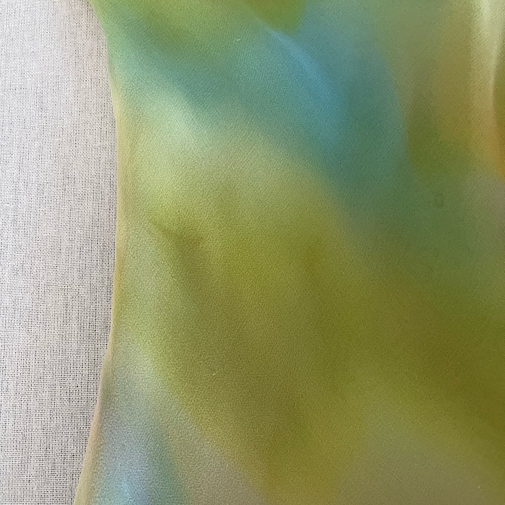 Alyse Paris Sleeveless sexy Green Tie-Dye Slip Dress fairy festival - Picture 8 of 11